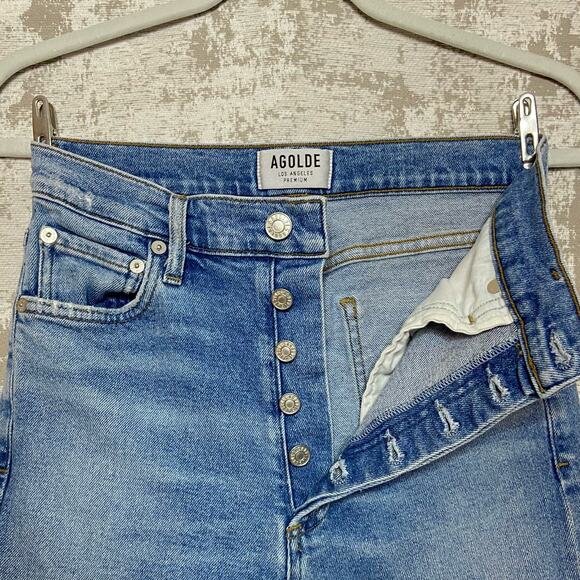 AGOLDE Nico High Rise Slim Fit Jeans in Embark - Picture 4 of 5